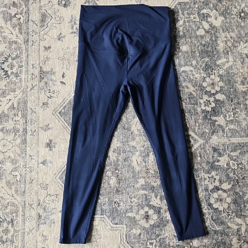 Fabletics PureLuxe Maternity Navy Leggings - Picture 2 of 3